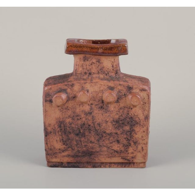 Swedish Ceramic Vase by Curt Magnus Addin, 1970s For Sale - Image 3 of 9