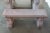 Mid 20th Century Vintage Italian Granite Carved Stone Outdoor Picnic Dining Table & Benches 50" For Sale - Image 5 of 12