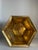 Extra Large Vintage Hexagon Hammered Solid Brass Planter For Sale - Image 4 of 6