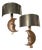 Bronze and Glass Wall Sconces by Sergio Bustamante, 1970, Set of 2 For Sale