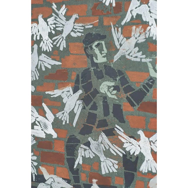 Merton Simpson Signed Merton Simpson Reduction Linocut Print For Sale - Image 4 of 6