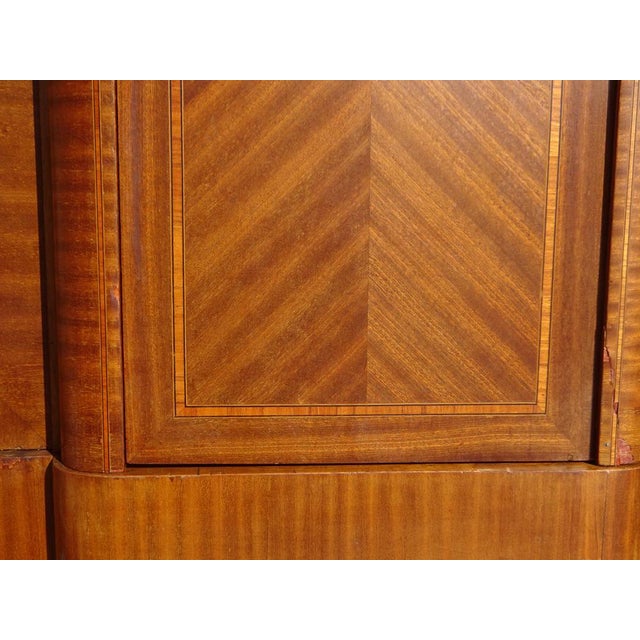 Louis XVI Wardrobe in Marquetry and Bronze, 1920s For Sale - Image 12 of 18