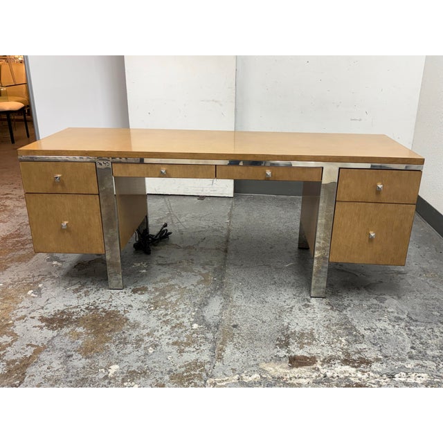 Contemporary Swaim Executive Desk For Sale - Image 3 of 12