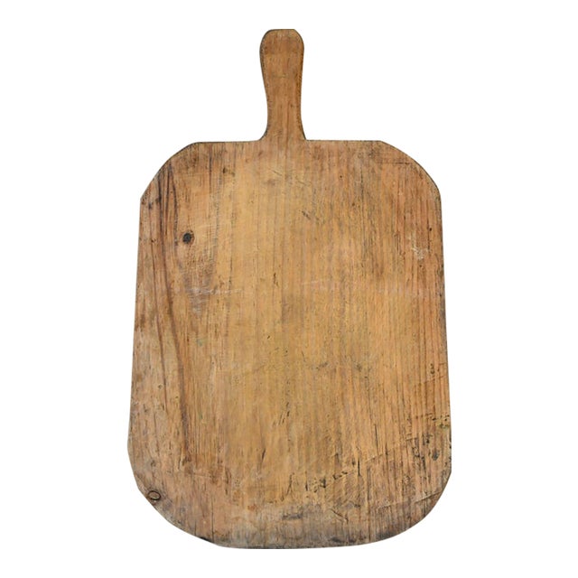 Antique European Oblong Carved Breadboard - Medium I For Sale