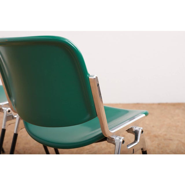 DSC 106 Stacking Chair in Chrome-Plated Tubular Steel by Giancarlo Piretti for Anonima Castelli, 1965 For Sale - Image 9 of 12