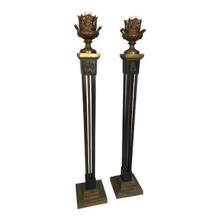 Depression Era Floor Lamps - A Pair For Sale
