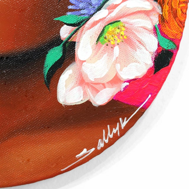 2020s Bianca - Original Circular Sally K Figurative Original Artwork by Sally K For Sale - Image 5 of 8