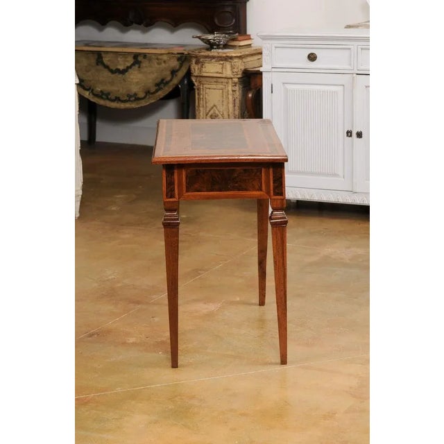 18th Century Italian Neoclassical Period Console Table with Marquetry Décor For Sale - Image 12 of 13