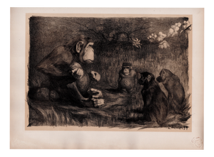 Paul Jouve, The Judgment of Paris, 1897, Lithograph on Paper