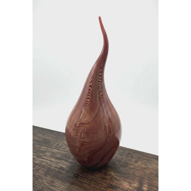 Sculptural Filigree Vase by Lino Tagliapietra, 1990s For Sale - Image 3 of 5