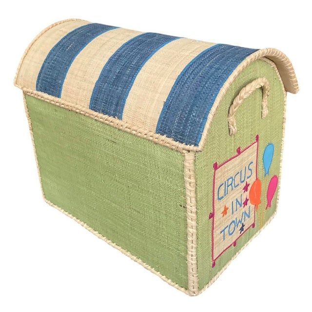 Whimsical Artisan-Crafted Circus Toy Trunk For Sale In West Palm - Image 6 of 12