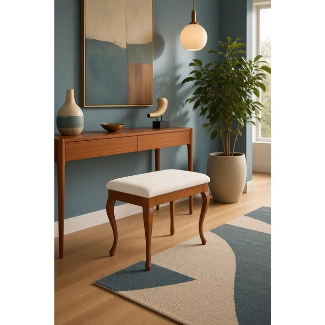 1960s Piano Stool in Stained Birch with Storage, 1950s For Sale - Image 5 of 13