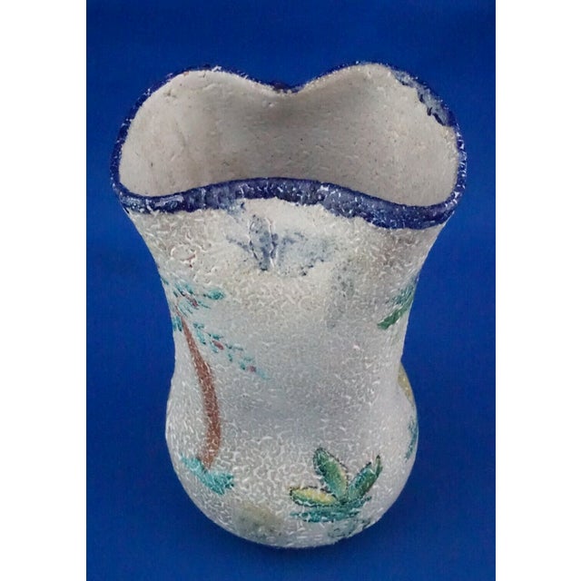 Acid-Treated Majolica Ceramic Vase from Vincenzo Procida, Vietri, Italy, 1920s For Sale - Image 11 of 18