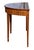 Antique Mahogany Demilune Console Table W/ Satinwood Bellflower Inlays For Sale - Image 9 of 12