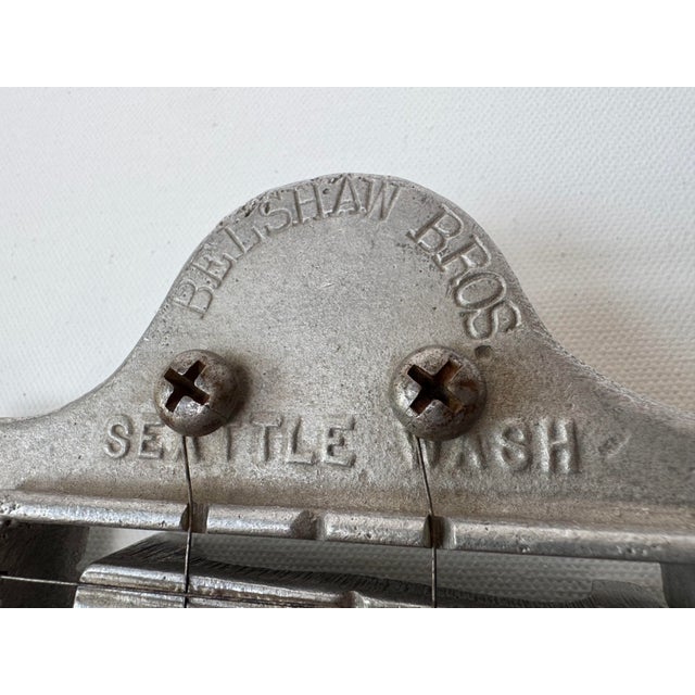 Rustic Pair Vintage Belshaw Bros Commercial Butter Pat Slicers Seattle For Sale - Image 3 of 12