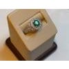 0.80 Carat Oval Cut Emerald and 0.85 Carat Diamond Ring 18 Karat White Gold For Sale - Image 16 of 18