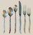 1847 Rogers Bros Flair Mid Century Modern Silverplate Flatware Service for 16 W/ Chest - 121 pcs For Sale In Dallas - Image 6 of 12