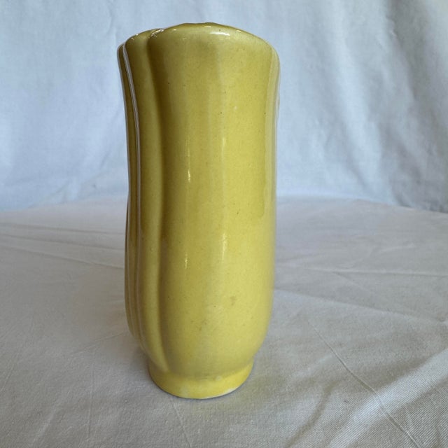 Art Deco Vase Yellow Belle Kogan for Fredericksburg Arts Pottery Planter For Sale - Image 9 of 9