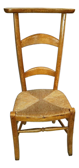 Late 19th Century French Country Prie Dieu Prayer Chair