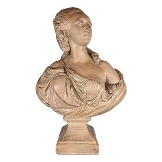19th Century Terracotta Bust of Madame du Barry For Sale