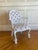 1950’s Hollywood Regency Tassel and Rope Armchair in Original finish and textiles with Tassel Chintz pattern. hand carved...