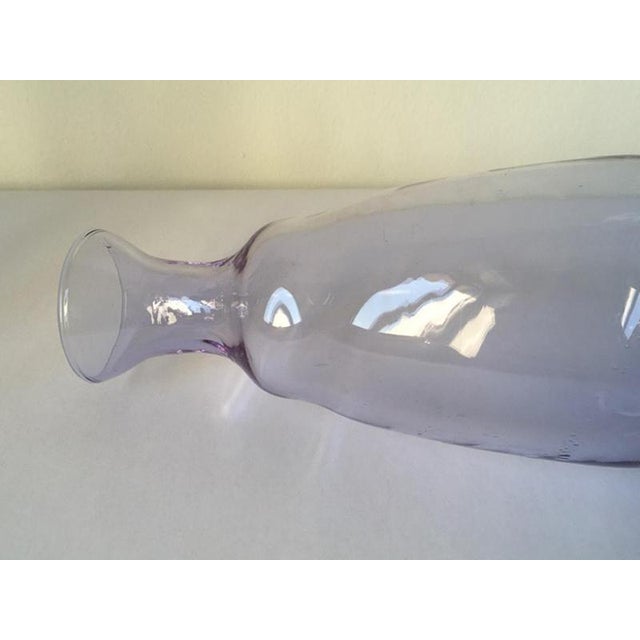 Postmodern Purple Murano Glass Bottle, Italy, 1960s For Sale - Image 9 of 18