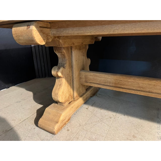 Large Extendable Farmhouse Dining Table in Oak, 1920 For Sale - Image 13 of 18