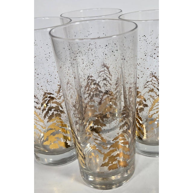 Gold Christmas Dansk Tumblers- Set of Four For Sale - Image 6 of 14