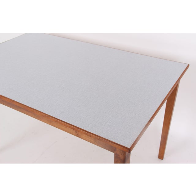 Brown Danish Dining Table in Stained Wood, 1960s For Sale - Image 8 of 10