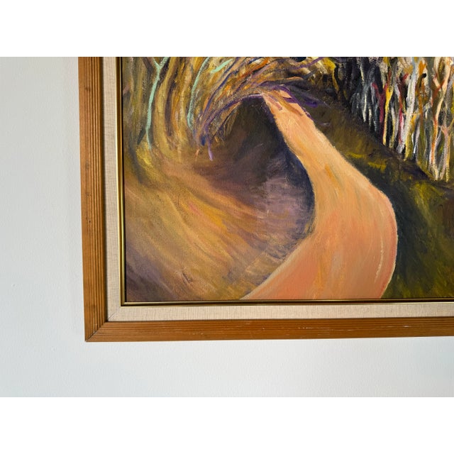 1990s 1990's Ana Gutierrez Impressionist Landscape Painting, Framed For Sale - Image 5 of 12
