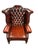 Mid-Century English Chesterfield Wingback Chair For Sale - Image 3 of 5