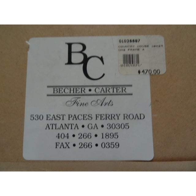 Late 20th Century Late 20th Century Vintage Color Lithograph in Custom Frame For Sale - Image 5 of 6