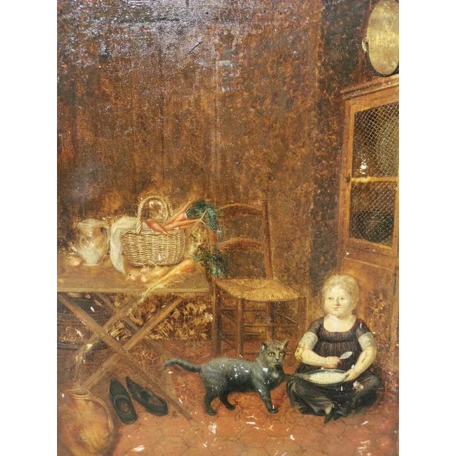 European School Artist, Figurative Scene, Oil on Panel, 18th Century For Sale - Image 10 of 11