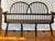 Frederick Duckloe & Bros custom dual tone settee with tiger maple seat and black wipe off back and legs. Built in 2008....