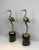 This pair of brass Ibis on wooden stands is very decorative. They can be used on stand or without. This is a French work,...