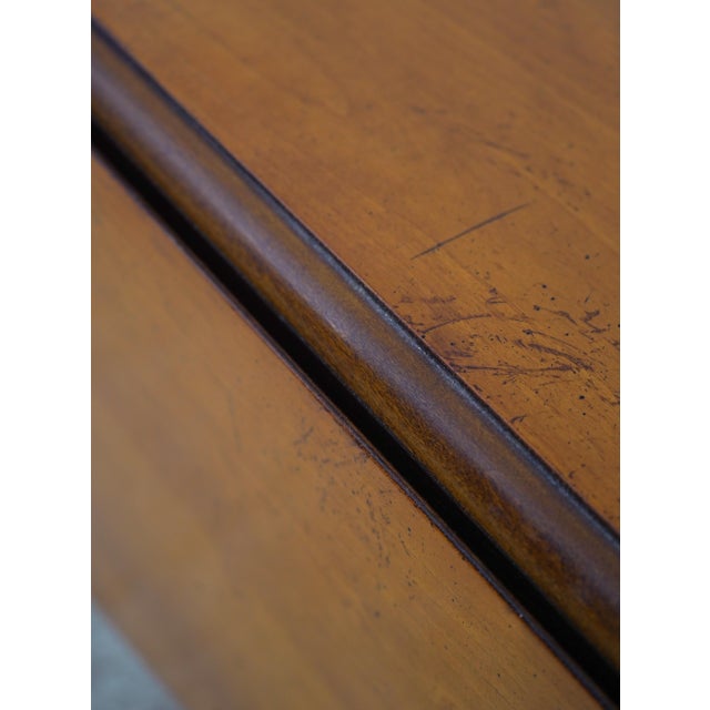 Wright Table Co Walnut Drop Leaf Table For Sale - Image 16 of 17