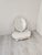 1940s Vintage Whitewashed Dressing Table in Wood, 1940s For Sale - Image 5 of 18