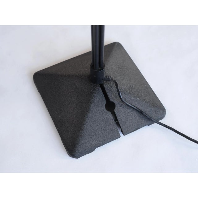 Metal 1980s Postmodern Memphis Design Kock & Lowy Torchiere Floor Lamp For Sale - Image 7 of 13