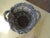 Large Wicker Basket with prominent handle. This would be a great firewood basket or a wonderful container for plants.