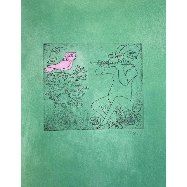 2000 - 2009 François-Xavier Lalanne, Ram and Bird, 2005, Etching For Sale - Image 5 of 5