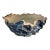 Studio Art Pottery Sculptural Ruffled Bowl, Brutalist Handcrafted Ceramic 13.5" For Sale