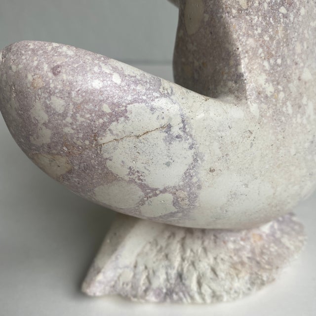 Mid Century Cubist Abstract Nude Carved Stone Sculpture For Sale - Image 9 of 10