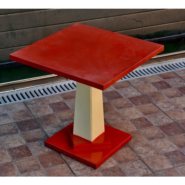Iron & Sheet Metal Side Table, 1960s For Sale - Image 4 of 8