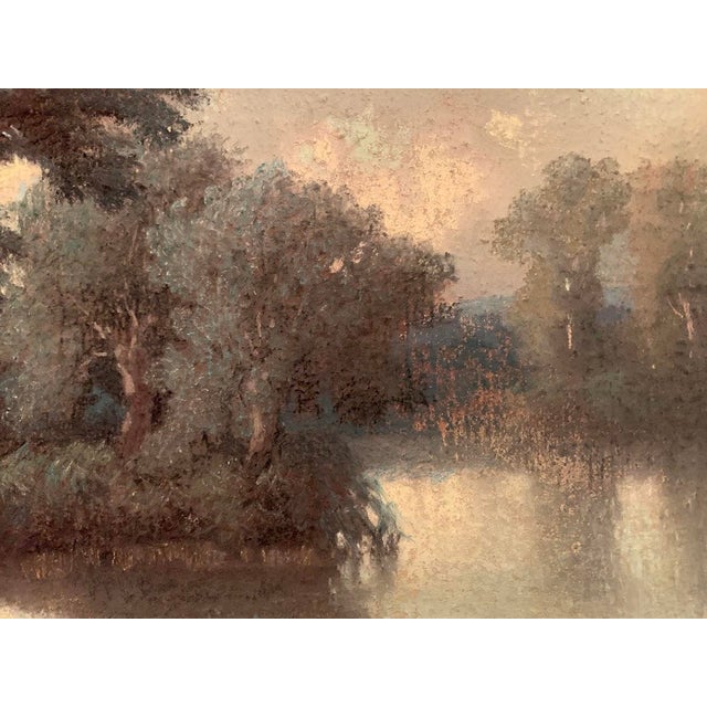 W Wintz, Landscape, 1854, Pastel Drawing, Framed For Sale - Image 13 of 18