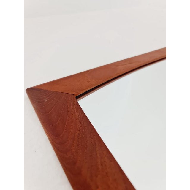 Large Mid-Century Modern Danish Wall-Mounted Mirror, 1960s For Sale - Image 12 of 15