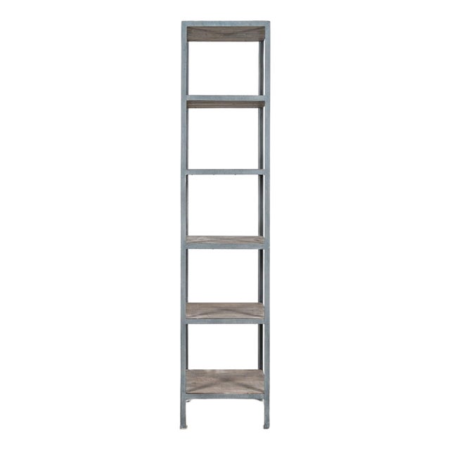 Vintage Tall Industrial Style Etagere For Sale