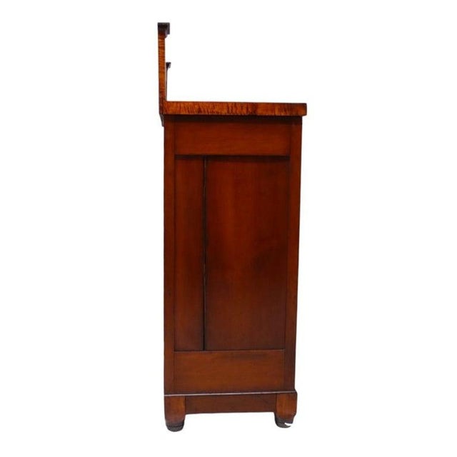 American Empire Cherry & Tiger Maple 7 Drawer High Chest With Backsplash C1830 For Sale - Image 10 of 10