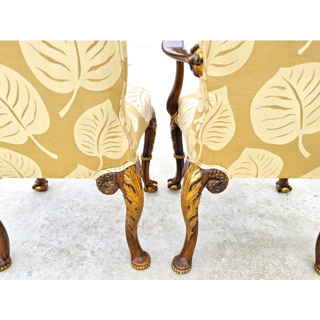 Goldenrod Karges Style George II Irish Georgian Revival Eagle Head Dining Chairs Set of 6 For Sale - Image 8 of 16