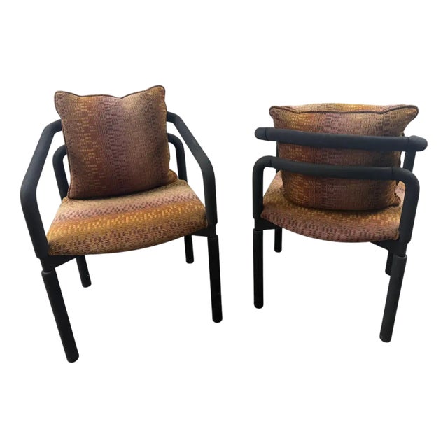 Brian Kane Rubber Chair for Metropolitan Furniture / Steelcase 1980's , a Pair For Sale