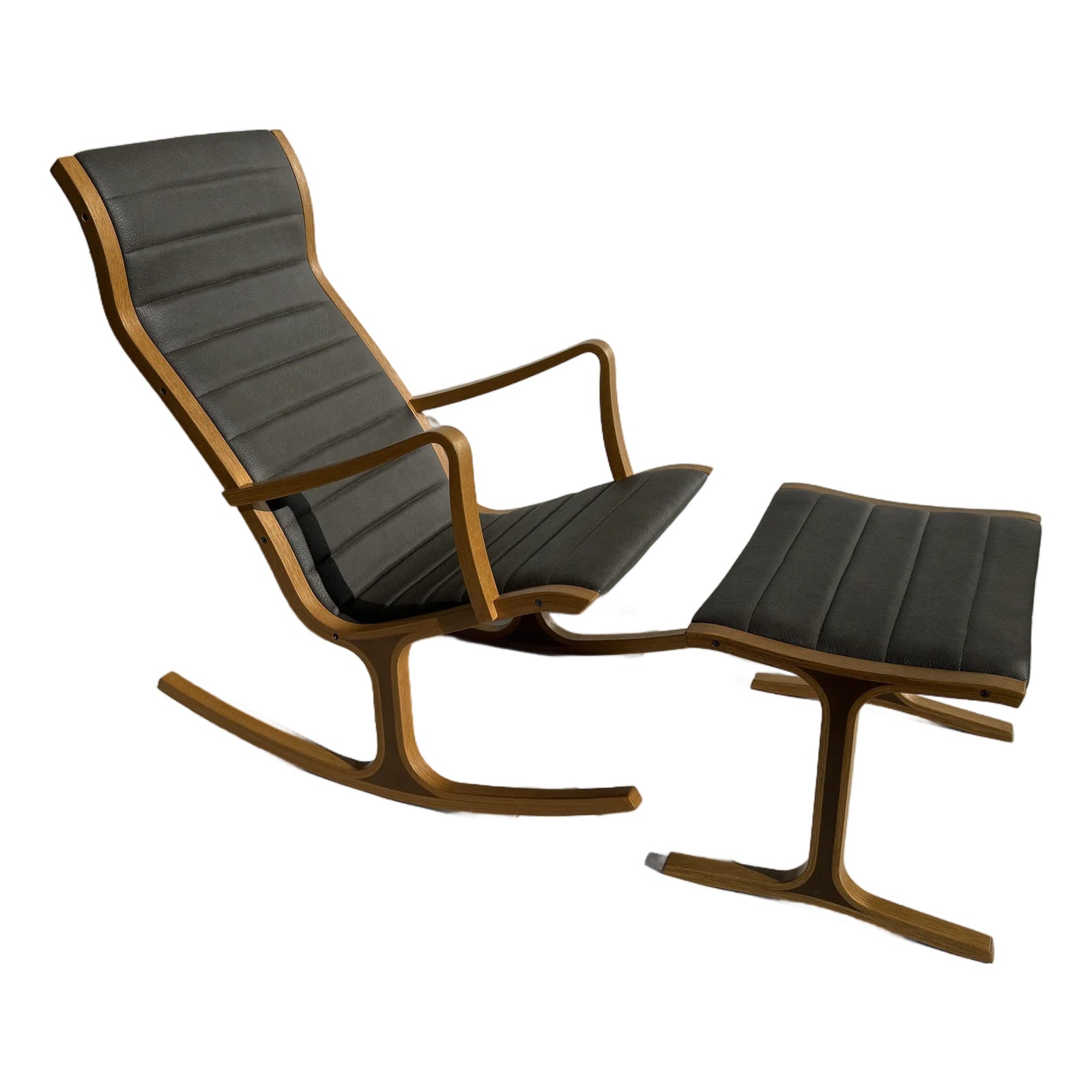 Ska Flames Old Rocking Chair スカ レゲエ 7EP Late 20th Century Rocking Chair by Tendo Mokko Japan | Chairish